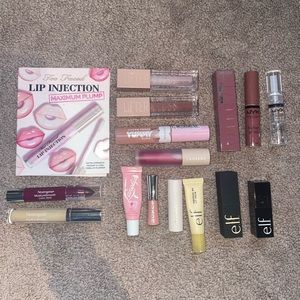 Used Lip Bundle - Rare Beauty, ELF, Maybelline, Buxom, Nyx